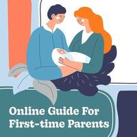 guia online para pais de primeira viagem, dicas e informações vetor