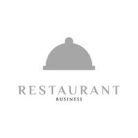 modelo de design de logotipo de ícone de comida de bandeja de restaurante vetor