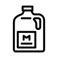 ilustração de contorno vetorial de ícone de leite em lata vetor