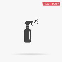 ícone de vetor plano de garrafa de spray. ilustrações de design de estilo desenhado à mão.