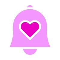 sino ícone dos namorados estilo rosa sólido ilustração vetorial e ícone do logotipo perfeito. vetor
