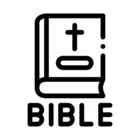 bíblia sagrada da ilustração do vetor de ícone dos cristãos