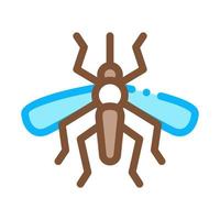 ilustração de contorno vetorial de ícone de inseto mosquito vetor