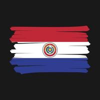 escova de bandeira do paraguai vetor