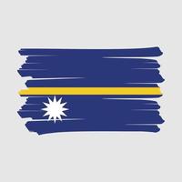 pincel de bandeira de nauru vetor