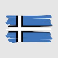 escova de bandeira da estônia vetor