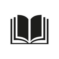 símbolo de livro, modelo de vetor de ícone de livro