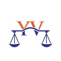 design de logotipo de letra yv de escritório de advocacia. sinal de advogado vetor