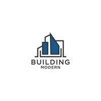 design de logotipo imobiliário. vetor de casa e construção