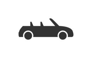 logotipo do ícone do carro para modelo vetorial com cor preta. vetor