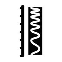 ilustração em vetor ícone de glifo eletromagnético de escala
