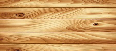 textura panorâmica de madeira clara com nós - vetor