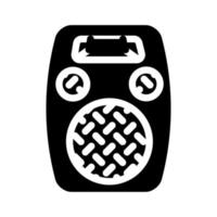 ilustração em vetor ícone glifo dinâmico de rádio