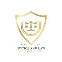 modelo de logotipo de escritório de advocacia, advogado, ilustração vetorial de serviço de advogado vetor
