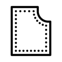ilustração de contorno de vetor de ícone de material de costura