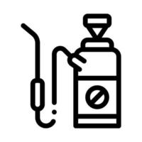 ilustração de contorno vetorial de ícone de extintor químico vetor