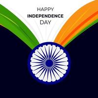 fundo de bandeira indiana para o dia da independência vetor