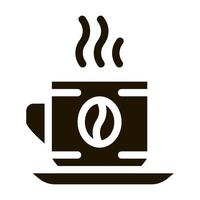 ilustração de glifo vetorial de ícone de bebida de xícara de café vetor