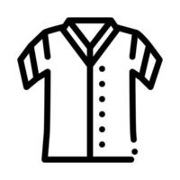 ilustração de contorno de vetor de ícone de camiseta de beisebol
