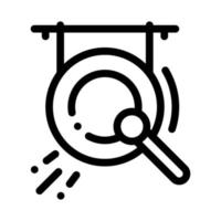 ilustração de contorno do vetor de ícone de gongo