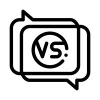 vs ilustração de contorno vetorial de ícone de quadro de citação vetor