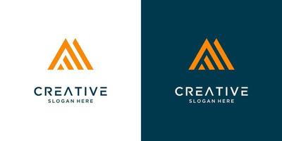 carta criativa uma marca de design de logotipo vetor