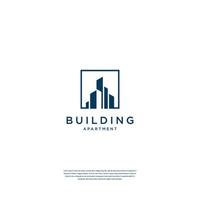 design de logotipo de estrutura de construção criativa imóveis, arquitetura, construção vetor