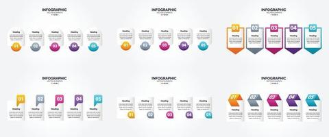 este conjunto de infográficos vetoriais é perfeito para anunciar em um folheto. folheto. ou revista. vetor