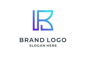 inspiração de design de logotipo letra b vetor