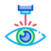 vetor de linha fina de ícone de dispositivo de correção a laser de olho