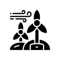 ícone de energia eólica para seu site, celular, apresentação e design de logotipo. vetor