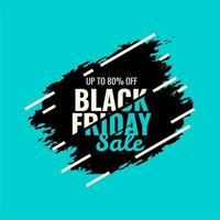 banner abstrato de venda de sexta-feira negra contrasta luz de fundo em cores para promoção, banner de venda de sexta-feira negra com até 80% de desconto vetor
