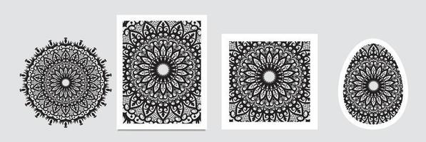 design de fundo de mandala de luxo com padrão de cor dourada. modelo de mandala ornamental para decoração, cartões de casamento vetor