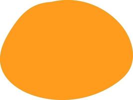 ponto de forma laranja abstrata. vetor