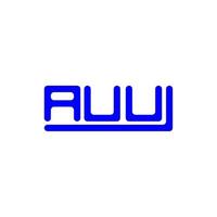 auu letter logo design criativo com gráfico vetorial, auu logotipo simples e moderno. vetor