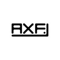 design criativo do logotipo da letra axf com gráfico vetorial, logotipo simples e moderno do axf. vetor