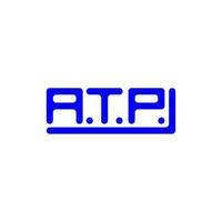 design criativo do logotipo da carta atp com gráfico vetorial, logotipo atp simples e moderno. vetor