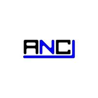 design criativo do logotipo da carta amc com gráfico vetorial, logotipo simples e moderno da amc. vetor