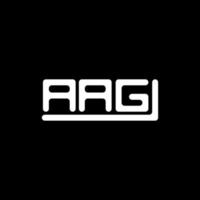 design criativo do logotipo da carta aag com gráfico vetorial, logotipo simples e moderno aag. vetor
