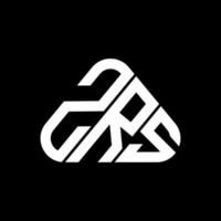 design criativo do logotipo da letra zrs com gráfico vetorial, logotipo zrs simples e moderno. vetor