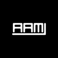 aam letter logotipo design criativo com gráfico vetorial, aam logotipo simples e moderno. vetor