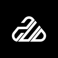 design criativo do logotipo da carta zud com gráfico vetorial, logotipo simples e moderno do zud. vetor