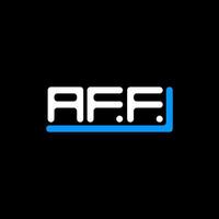 aff letter logo design criativo com gráfico vetorial, aff logotipo simples e moderno. vetor
