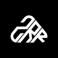design criativo do logotipo da letra zrr com gráfico vetorial, logotipo zrr simples e moderno. vetor
