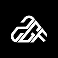 design criativo do logotipo da letra zgf com gráfico vetorial, logotipo zgf simples e moderno. vetor
