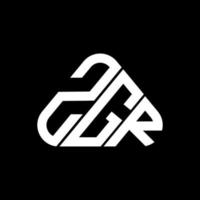 design criativo do logotipo da letra zgr com gráfico vetorial, logotipo zgr simples e moderno. vetor