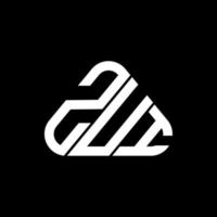design criativo do logotipo da carta zui com gráfico vetorial, logotipo simples e moderno do zui. vetor