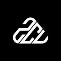 design criativo do logotipo da letra zcu com gráfico vetorial, logotipo zcu simples e moderno. vetor