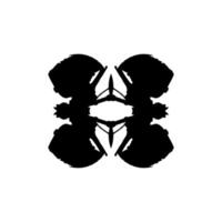 ícone de teste de rorschach. símbolo de fundo de teste de rorschach de estilo simples. elemento de design do logotipo da marca. impressão de camiseta do teste de rorschach. vetor para adesivo.