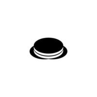 ícone de chapéu de judeu. símbolo de fundo do cartaz de feriado de estilo simples judeu. elemento de design do logotipo da marca de chapéu judeu. impressão de camiseta com chapéu de judeu. vetor para adesivo.